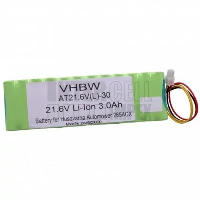 Husqvarna 590 71 65-01 series 21.6V 3000mAh 64.80Wh Li-ion robotfűnyíró akku/akkumulátor