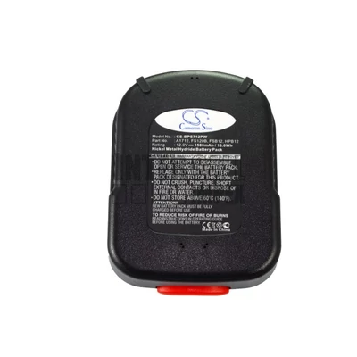 Black & Decker EPC128 series 12V 3000mAh 36Wh Ni-Mh szerszámgép akku/akkumulátor