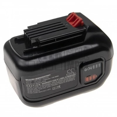 Black & Decker LHT360CFF series 60V 2500mAh 150Wh Li-ion szerszámgép akku/akkumulátor