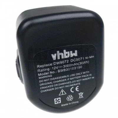 Dewalt DE9071 series 12V 3000mAh 36Wh Ni-Mh szerszámgép akku/akkumulátor