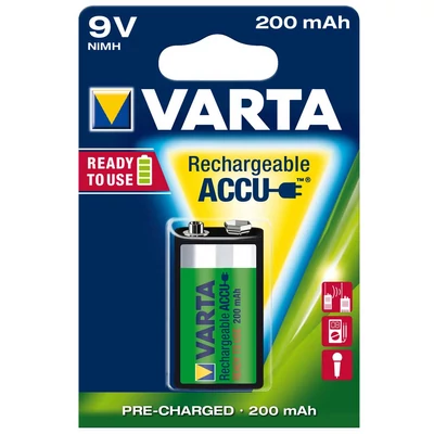 Varta 9V 200mAh Ready2Use újratölthető akkumulátor/elem