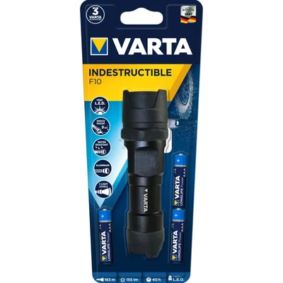 Varta 18700 F10 LED Zseblámpa INDESTRUCTIBLE 1W 3xAAA