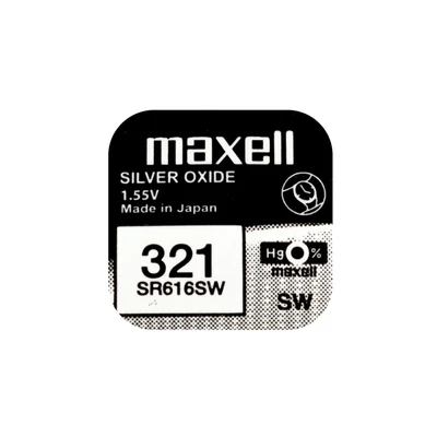 Varta Maxell SR616SW V321 SR616 1.55V alkáli elem