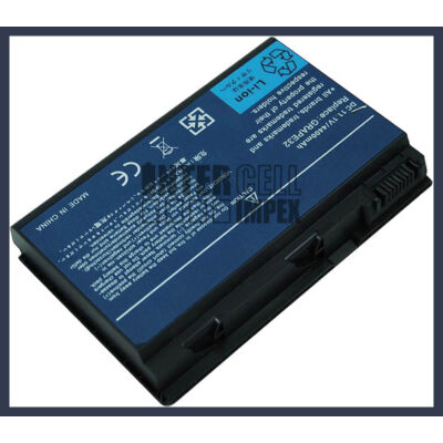 Acer Extensa 5630G 4400 mAh 6 cella fekete notebook/laptop akku/akkumulátor utángyártott