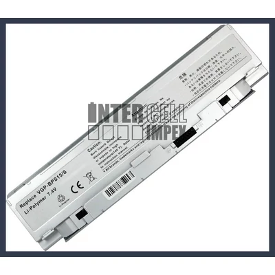 Sony Vaio VGN-P530H/W series VGP-BPS15/B 2100mAh 2 cella notebook/laptop akku/akkumulátor ezüst utángyártott