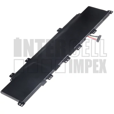 ASUS VivoBook S400E Series 4000 mAh 3 cella fekete notebook/laptop akku/akkumulátor utángyártott