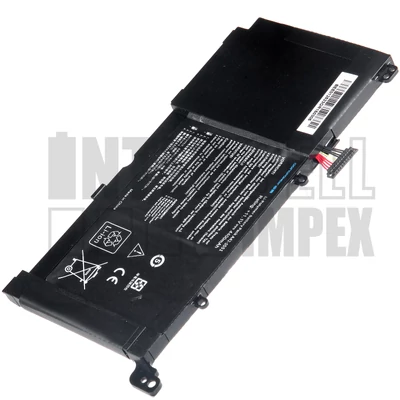 ASUS VivoBook R533L Series 4200 mAh 6 cella fekete notebook/laptop akku/akkumulátor utángyártott