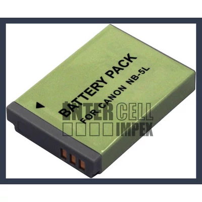 Canon NB-5L 3.7V 1100mAh utángyártott Lithium-Ion kamera/fényképezőgép akku/akkumulátor
