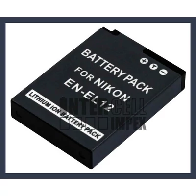 Nikon EN-EL12 3.7V 1000mAh utángyártott Lithium-Ion kamera/fényképezőgép akku/akkumulátor