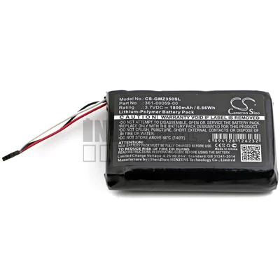 Garmin ZUMO 350LM series 361-00059-00 3.7V Li-Polymer 1800mAh / 6.66Wh GPS akkumulátor utángyártott