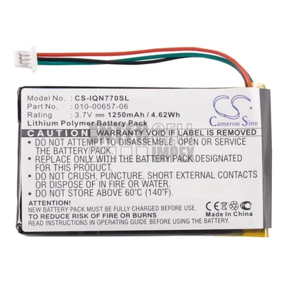 Garmin Nuvi 770 770T series 010-00657-06 3.7V Li-Polymer 1250mAh GPS akkumulátor utángyártott