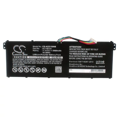 Acer Aspire ES 15 ES1-571-371W 11.4V 3000mAh Li-Polymer notebook/laptop akku/akkumulátor