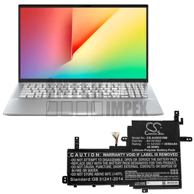 Asus VivoBook B31N1842 11.52V 3550mAh 41Wh Li-Polymer notebook/laptop akku/akkumulátor