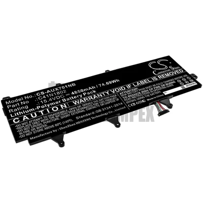 Asus GX735GXR 15.4V 4850mAh Li-Polymer notebook/laptop akku/akkumulátor
