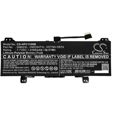 HP GM02XL 7.7V 6100mAh Li-Polymer notebook/laptop akku/akkumulátor