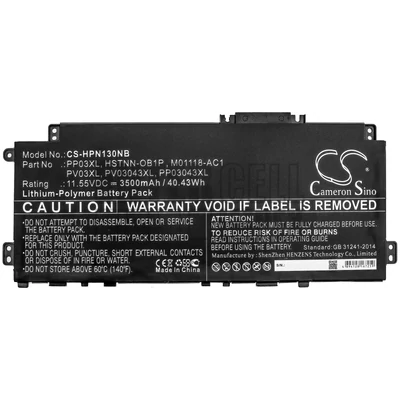 HP Pavilion 13-bb0015c 11.55V 3500mAh 40Wh 4 cella Li-Ion notebook/laptop akku/akkumulátor