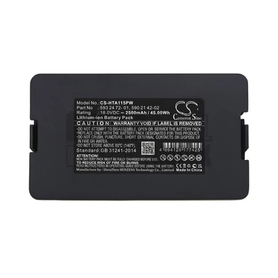 Gardena Sileno City 2018 series 18V 2500mAh 45Wh Li-ion robotfűnyíró akku/akkumulátor