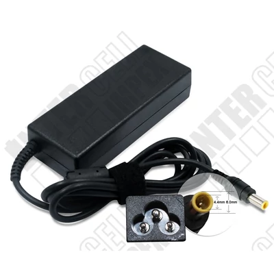 Sony 6.5*4.4mm + pin 19.5V 4.7A 90W fekete notebook/laptop hálózati töltő/adapter utángyártott