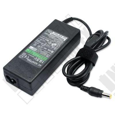 Sony 6.5*4.4mm + pin 19.5V 4.7A 90W fekete notebook/laptop hálózati töltő/adapter utángyártott
