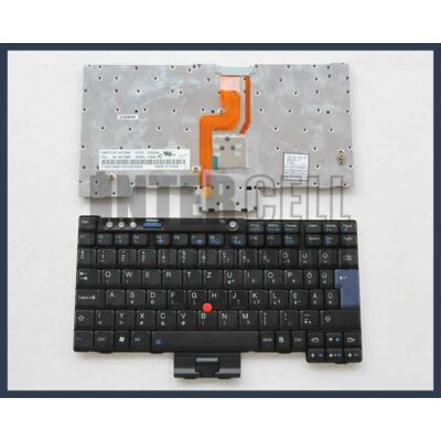Lenovo IBM ThinkPad X60 trackpointtal (pointer) fekete magyar (HU) laptop/notebook billentyűzet 