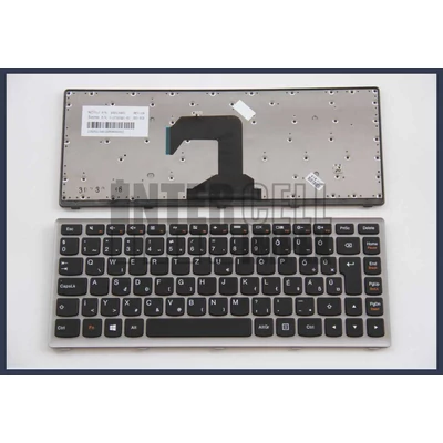 Lenovo Ideapad S300 fekete (ezüst keret) magyar (HU) laptop/notebook billentyűzet 