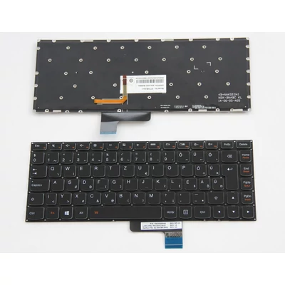 Lenovo Yoga 3 14 háttérvilágítással (backlit)  fekete magyar (HU) laptop/notebook billentyűzet 