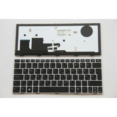 HP EliteBook Revolve 810 G1 810 G2 810 G3 series 706960-211 háttérvilágítással (backlit)  fekete (ezüst keret) magyar (HU) laptop/notebook billentyűzet gyári.