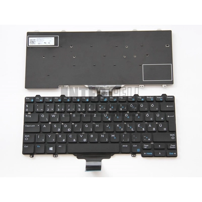 Dell Latitude E5270 E7270 series fekete magyar (HU) laptop/notebook billentyűzet