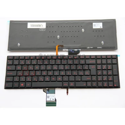 Asus G501V G501VW series háttérvilágítással (backlit) fekete magyar (HU) laptop/notebook billentyűzet