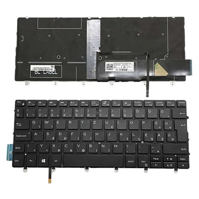 Dell XPS 13 7390 9370 9380 series háttérvilágítással (backlit) magyar (HU) fekete laptop/notebook billentyűzet gyári