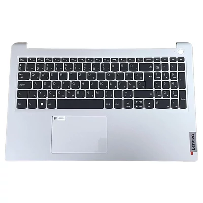 Lenovo IdeaPad 1-15ADA7 1-15AMN7 series ezüst burkolattal (topcase) magyar (HU) laptop/notebook billentyűzet gyári
