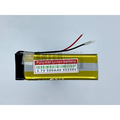 Li-Polymer 3.7V 550mAh 5.0mm x 20mm x 60mm GPS univerzális akku/akkumulátor