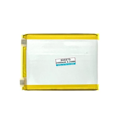 Li-Polymer 3.7V 2500mAh 54mm x 65mm univerzális akku/akkumulátor - elektronika nélkül